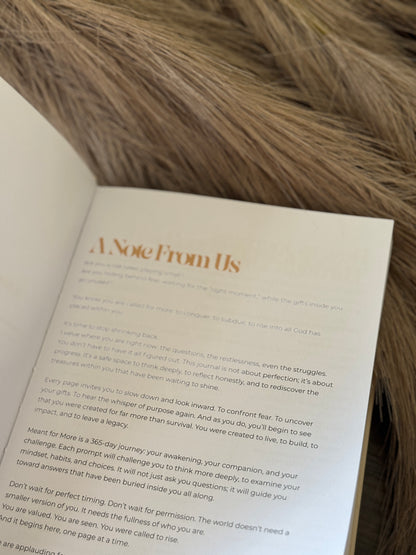 “Meant for More” Guided Journal