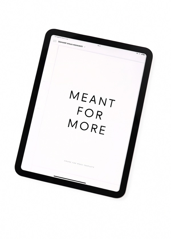 DIGITAL VERSION : Meant for More Journal