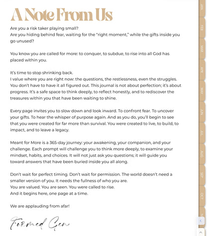 DIGITAL VERSION : Meant for More Journal